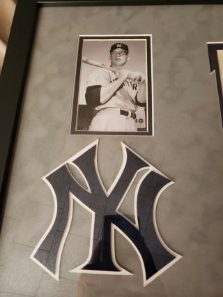 16 X 20 Framed piece Mickey Mantle Signed 8 x 10 