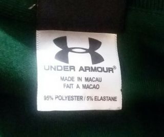 Under Armour Polo Shirt University of North Carolina Mens Size XL Green SS 2