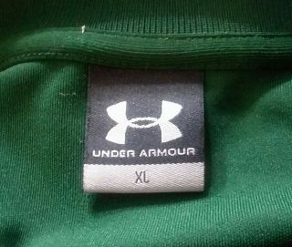 Under Armour Polo Shirt University of North Carolina Mens Size XL Green SS 3