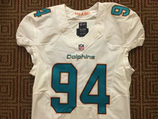 NFL MIAMI DOLPHINS RANDY STARKS GAME WORN JERSEY MARYLAND TITANS BROWNS 3