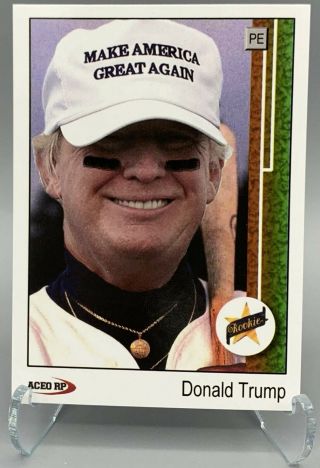 1989 Upper Deck Donald Trump Ken Griffey Jr.  Rookie Parody Aceo Baseball Card