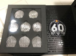 Oakland Raiders Season Ticket Member Commemorative Coin Set W/ Patch Read