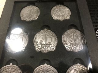 Oakland Raiders Season Ticket Member Commemorative Coin Set w/ Patch READ 3
