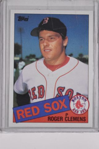 1985 Topps Roger Clemens Rookie Card 181