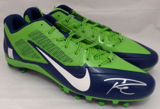 Russell Wilson Autographed Signed Nike Cleats Shoes Seahawks Rw Holo 130470