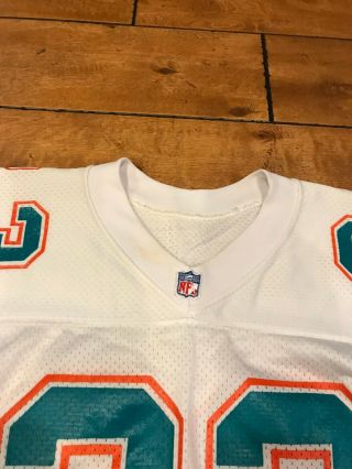 1990 23 Miami Dolphins Troy Stradford Game Worn White Jersey (MEARS LOA) 3