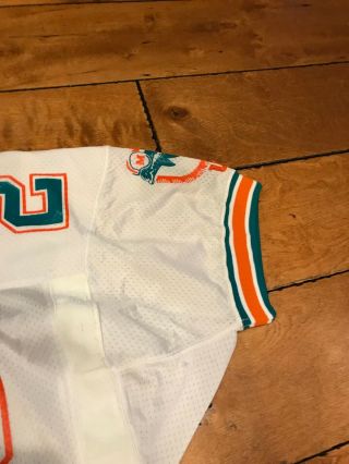 1990 23 Miami Dolphins Troy Stradford Game Worn White Jersey (MEARS LOA) 4