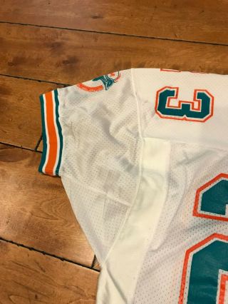 1990 23 Miami Dolphins Troy Stradford Game Worn White Jersey (MEARS LOA) 5