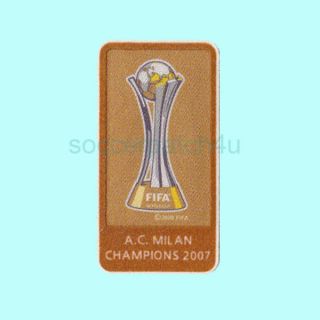 Ac Milan Champions 2007 Soccer Patch / Badge