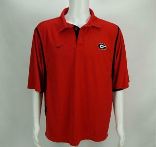 Nike Uga Georgia Bulldogs Dri - Fit Polo Golf Shirt Men 