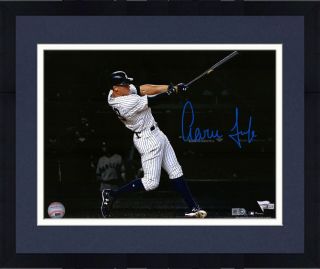 Framed Aaron Judge York Yankees Signed 11 " X 14 " Hr Spotlight Photo