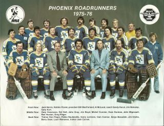 Wha 1975 - 76 Phoenix Roadrunners Team Issued Photo Robbie Ftorek,  Veneruzzo Sga