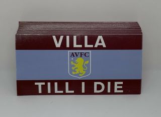 Aston Villa Football Vinyl Stickers X50