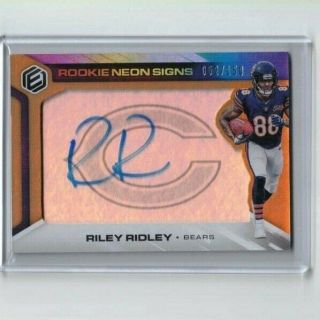 2019 Panini Elements Rookie Neon Signs Riley Ridley Auto Rc 52/150