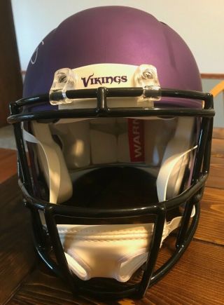 Stefon Diggs Signed Minnesota Vikings Speed Authentic Full Size Helmet 2
