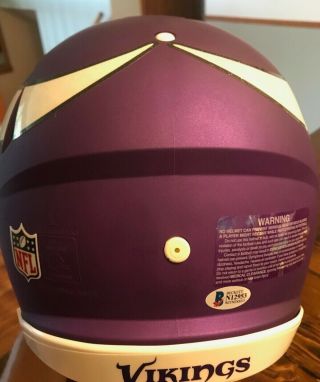 Stefon Diggs Signed Minnesota Vikings Speed Authentic Full Size Helmet 3
