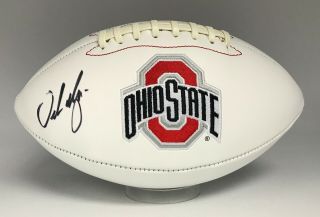 Urban Meyer Signed Full Size Ohio State Buckeyes Logo Football Auto W/