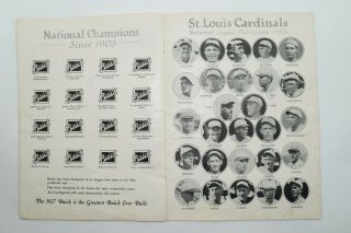 1928 World Series Program MLB Baseball St Louis Cardinals York Yankees 9