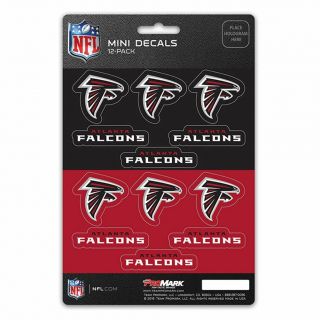Atlanta Falcons Stickers Die Cut Mini Decals 12 - Pack Sticker Sheet