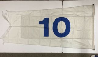 AUTHENTIC RON SANTO 10 FLAG FLOWN OVER WRIGLEY FIELD w/ CUBS ISSUED 2