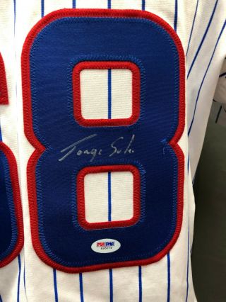 Jorge Soler 68 Chicago Cubs Baseball Jersey Signed AUTO Sz XL PSA/DNA 2