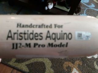 Aristides Aquino Game Bat Auto Authenticated Autograph MLB 3