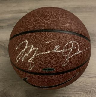 Michael Jordan Chicago Bulls Signed Basketball Uda Auto Upper Deck Authenticated