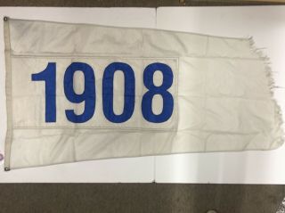 Authentic Chicago Cubs " 1908 " World Series Flag Flown Over Wrigley Field In 2007
