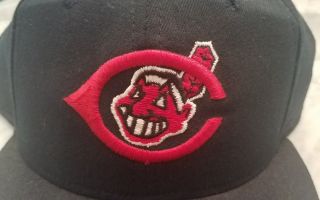 Vintage Cleveland Indians Chief Wahoo Era 7 3/8 Hat Cap 1954 - 57 MLB Roman 2