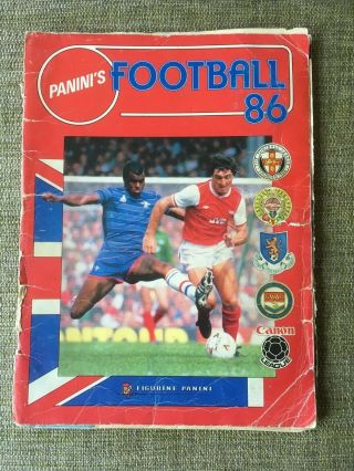 Panini Football 86 Complete Sticker Album