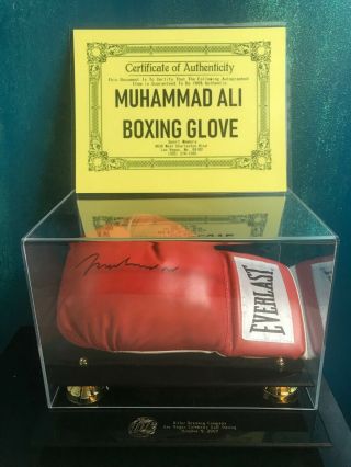Muhammad Ali Signed Everlast Boxing Glove Autographed Auto Loa Hofmake Offer