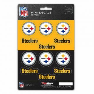 Pittsburgh Steelers Stickers Die Cut Mini Decals 12 - Pack Sticker Sheet