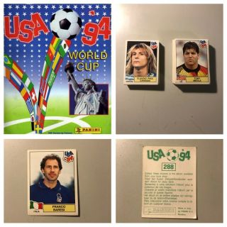 Panini Usa 94 Stickers Green Back.  Complete Your Album 1 - 2 - 3 - 4 - 5 - 10 - 15 Available