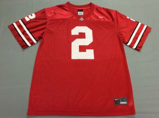 Ohio State Buckeyes Nike Football 2 Red Jersey Youth Kids Large Or Womens