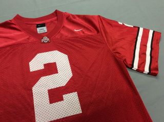 OHIO STATE BUCKEYES NIKE FOOTBALL 2 RED JERSEY YOUTH KIDS LARGE OR WOMENS 2