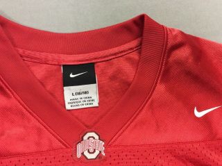 OHIO STATE BUCKEYES NIKE FOOTBALL 2 RED JERSEY YOUTH KIDS LARGE OR WOMENS 3