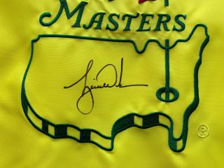 Tiger Woods Autographed 2019 Masters Pin Flag signed Upper Deck Authenticate UDA 2