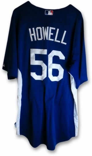 J.  P.  Howell Team Issued 2013 La Dodgers Batting Practice Jersey 56 Mlb Ek645248