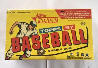 2006 Topps Heritage Baseball Hobby Box Factory Fasc