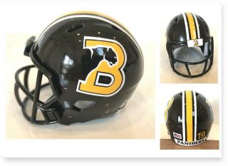 Custom 2019 Birmingham Southern Panthers 2 " Pocket Pro Football Helmet