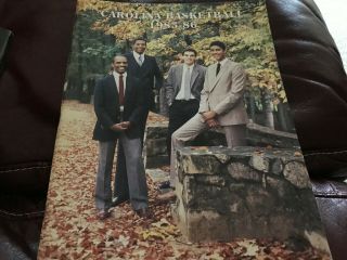 North Carolina Tar Heels 1985 - 86 Basketball Yearbook Media Guide Program