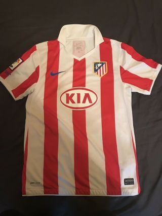 2010 - 11 Nike Fc Atletico Madrid Small Diego Forlan Home Jersey