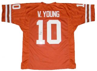 Vince Young Autographed Signed Texas Longhorns 10 Jersey Tristar