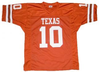 VINCE YOUNG AUTOGRAPHED SIGNED TEXAS LONGHORNS 10 JERSEY TRISTAR 2