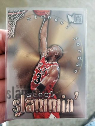 Michael Jordan 1996 - 97 Fleer Metal Steel Slammin 