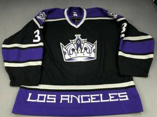 2002 - 03 Jared Aulin Los Angeles Kings Game Worn Koho Rookie Hockey Jersey