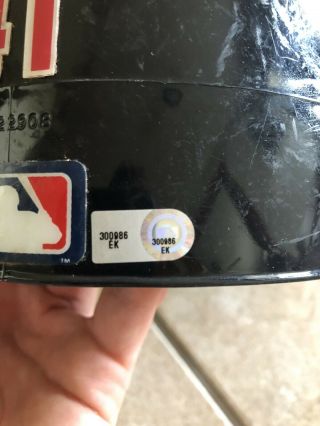 Carlos Santana Game Helmet,  Wahoo,  Cleveland Indians,  MLB Auth 5