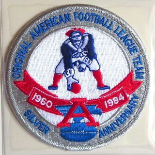 England Patriots 25th Anniversary Nfl Team Patch Willabee & Ward Patch Only
