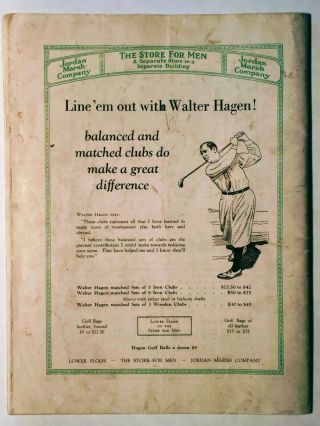 1928 US National Amateur Golf Championship Program Brae Burn CC Bobby Jones 2