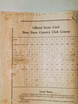 1928 US National Amateur Golf Championship Program Brae Burn CC Bobby Jones 6
